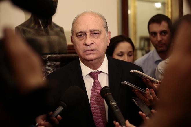 Jorge Fernndez Daz durante su etapa como ministro de Interior, en...