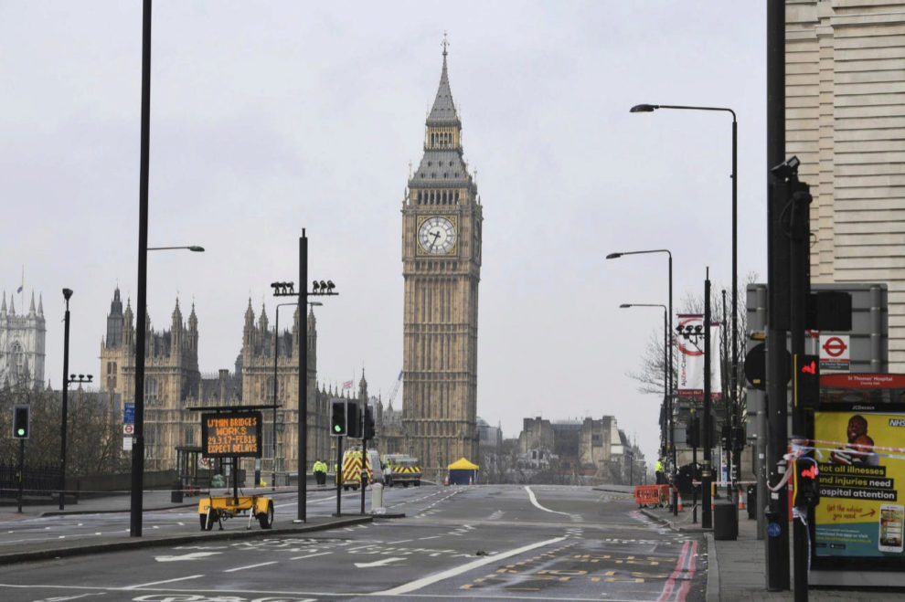 Vista general del Parlamento britnico en Londres