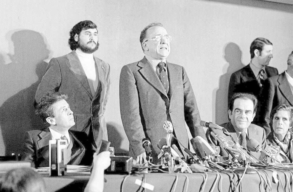EUROCOMUNISMO. El 3 de marzo de 1977, Enrico Berlinguer (izda.) y...