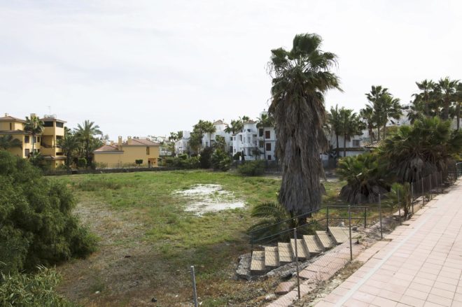 El solar de la urbanizacin La Pepina, en Marbella.