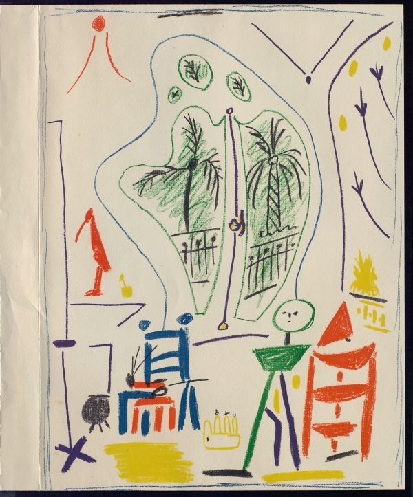 En el taller de Picasso, 1955.