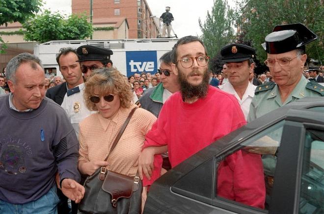 Jos Antonio Ortega Lara tras el fin de su secuestro en 1997.