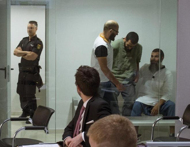 Momento del juicio contra los seis presuntos yihadistas detenidos en...