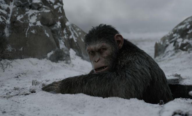 El actor Andy Serkis interpreta a Cesar, el simio que lidera la...