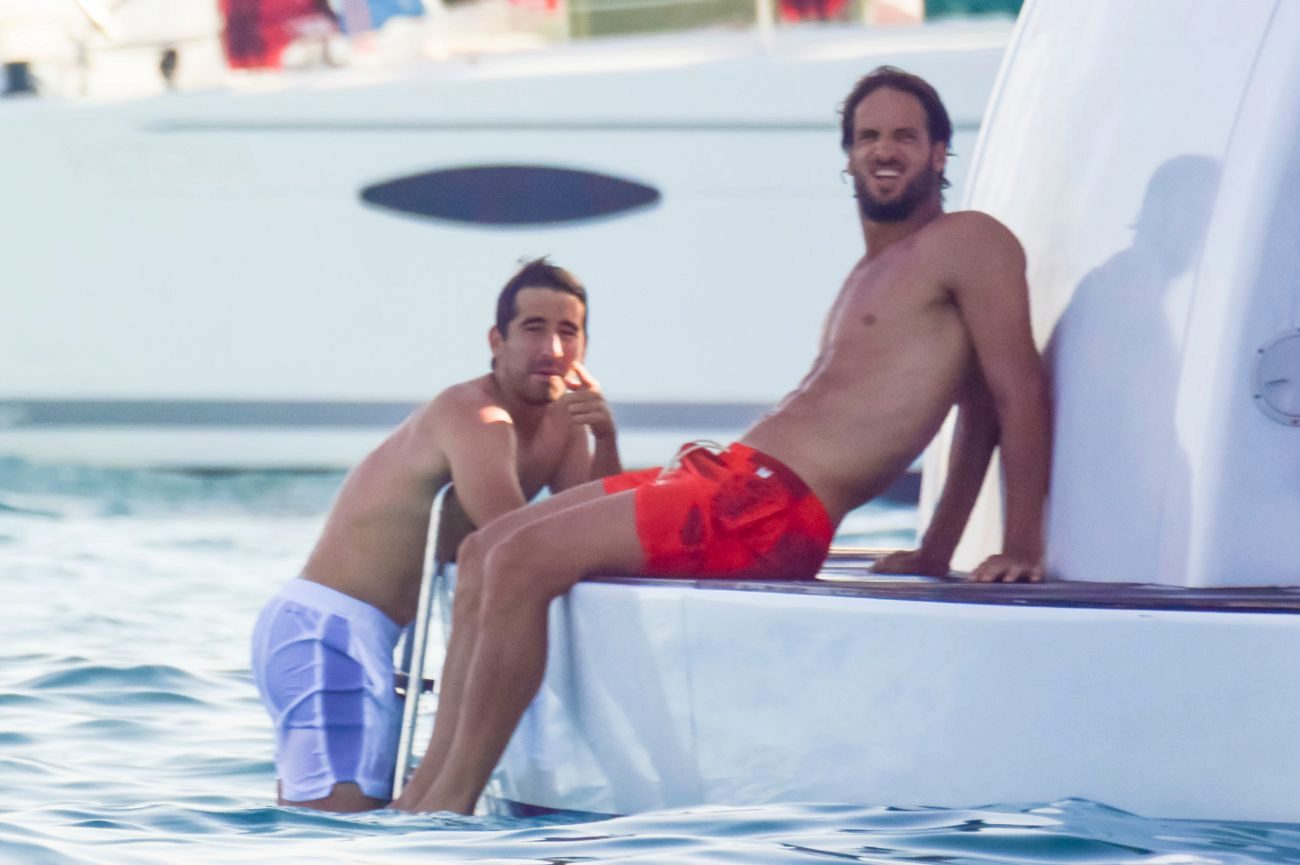 El tenista Feliciano Lpez (35) se encuentra de vacaciones en la isla...