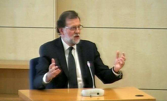 Declaracin del presidente del Gobierno, Mariano Rajoy, como testigo...