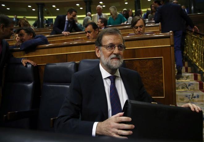 Mariano Rajoy, al inicio del Pleno extraordinario sobre la supuesta...
