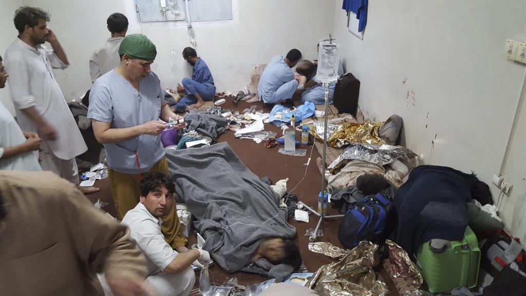 El hospital de MSF despus del bombardeo del 3 de octubre de 2015.