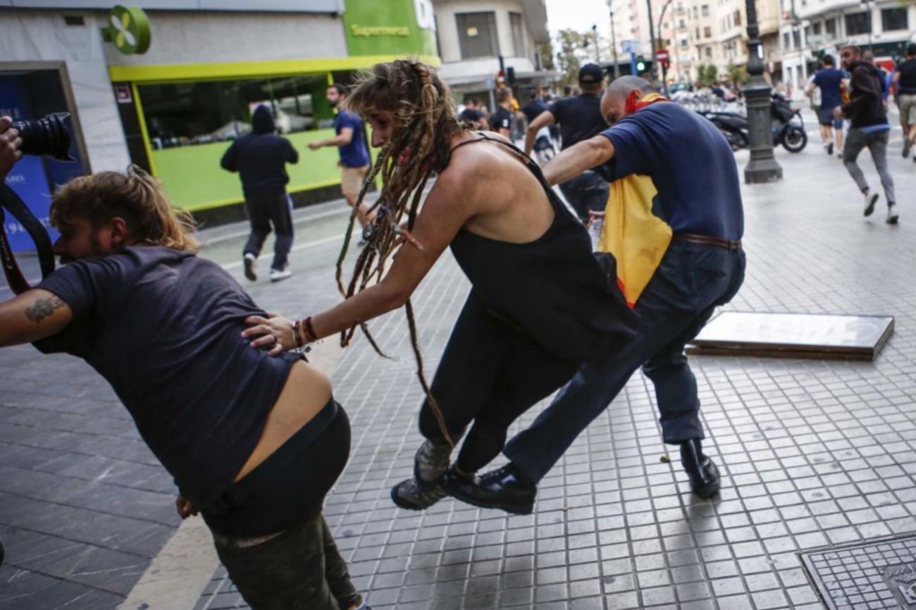 Disturbios en Valencia