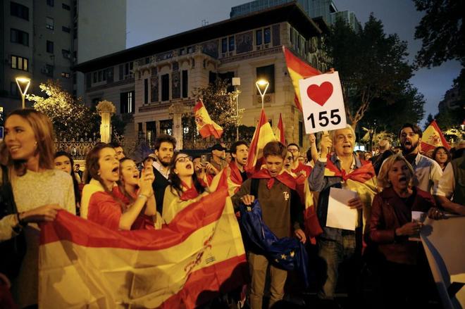 Protesta delante de la Delegacin del Gobierno en Barcelona para...