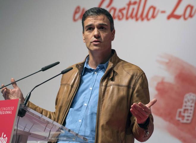 Pedro Snchez, en el congreso regional del PSOE de Castilla-La...