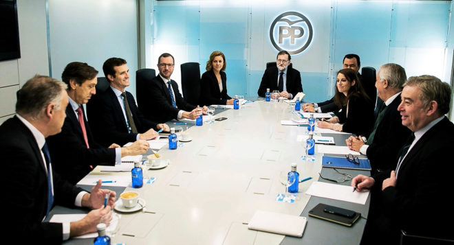 Mariano Rajoy preside la reunin del Comit de Direccin del PP