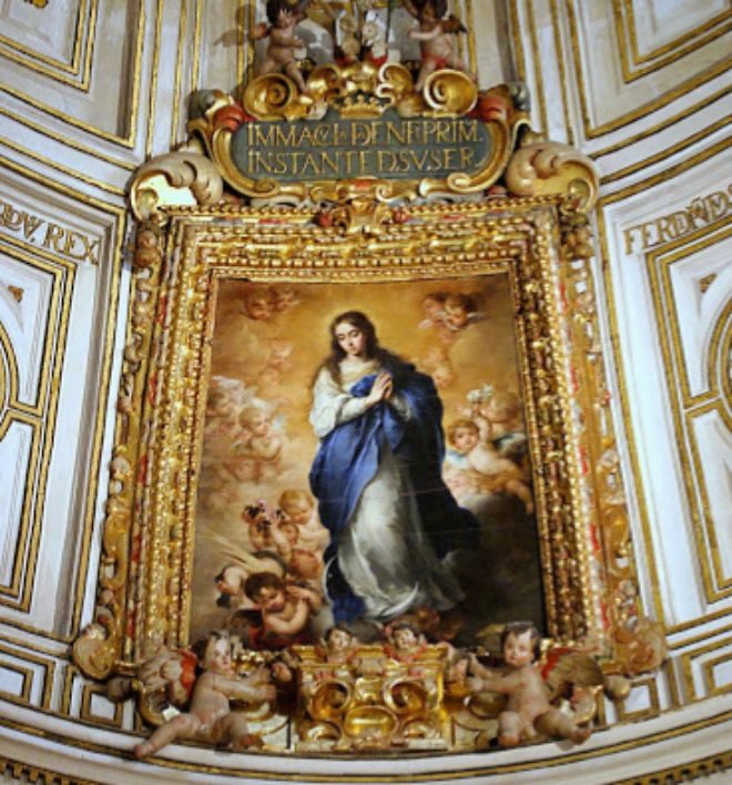 La &quot;Inmaculada&quot; de Murillo en la Sala capitular de la Catedral de...