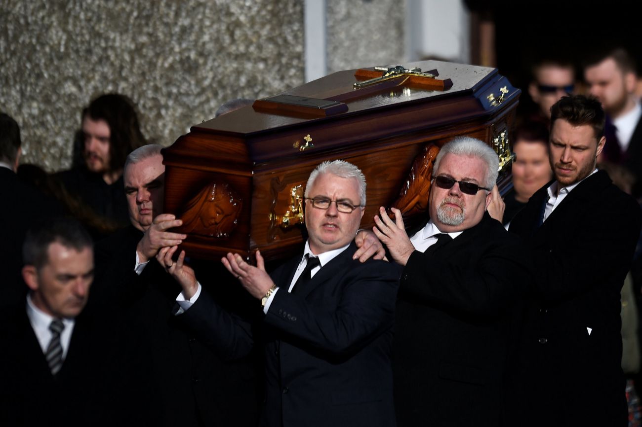 El funeral por Dolores ORiordan se celebr este martes en su pueblo...
