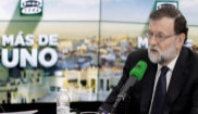 Mariano Rajoy, esta maana con el periodista Carlos Alsina.