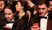 Pablo Iglesias y Albert Rivera, en la gala de los Premios Goya de...