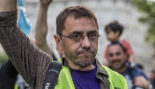 Juan Carlos Monedero, en la manifestacin por el aniversario del 15M.