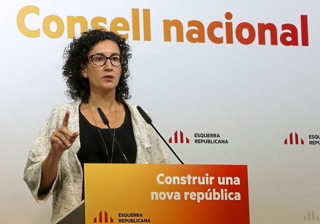 Marta Rovira, diputada autonmica y secretaria general de ERC, en una...