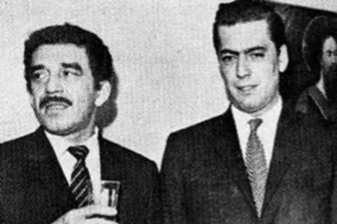 Los escritores Gabriel Garca Mrquez y Mario Vargas Llosa