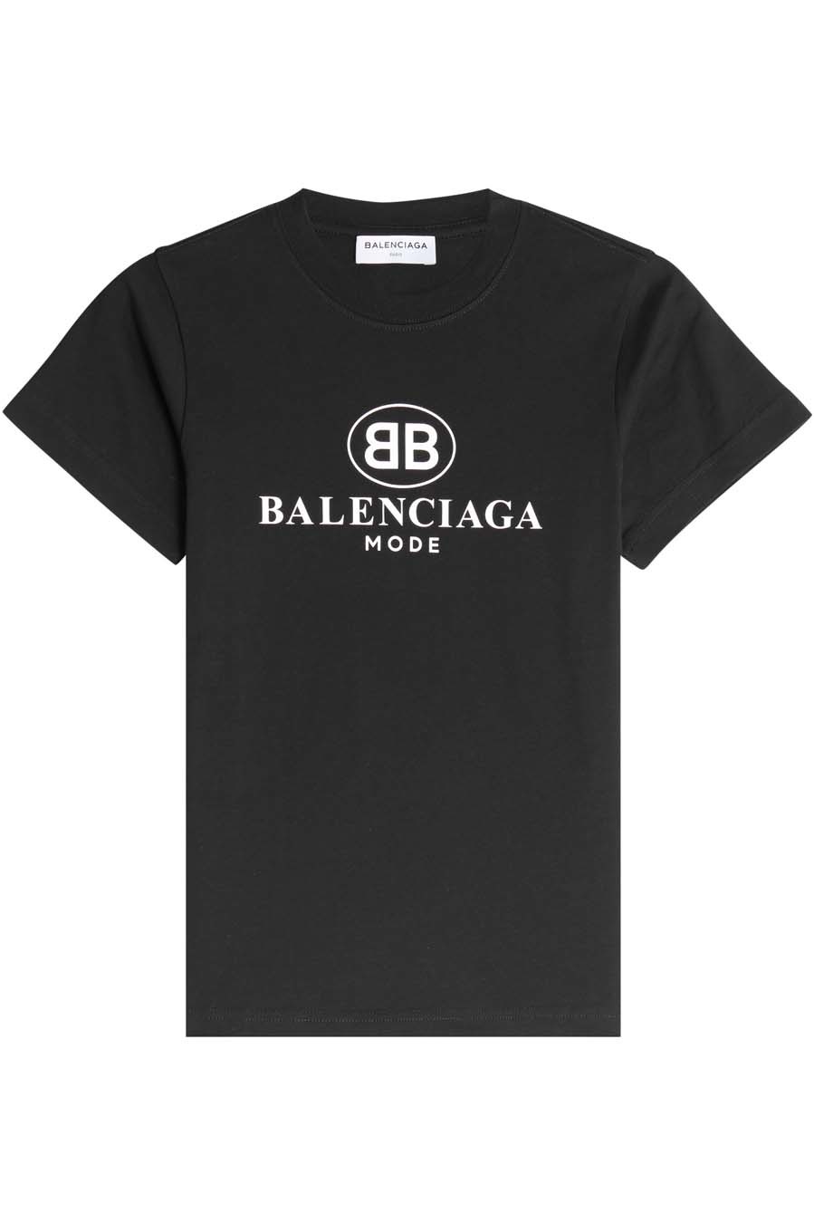 Camiseta de algodn negra con mensaje (295 euros).
