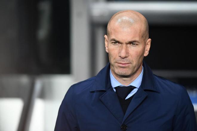 Zinedine Zidane, durante el encuentro de vuelta ante el PSG.