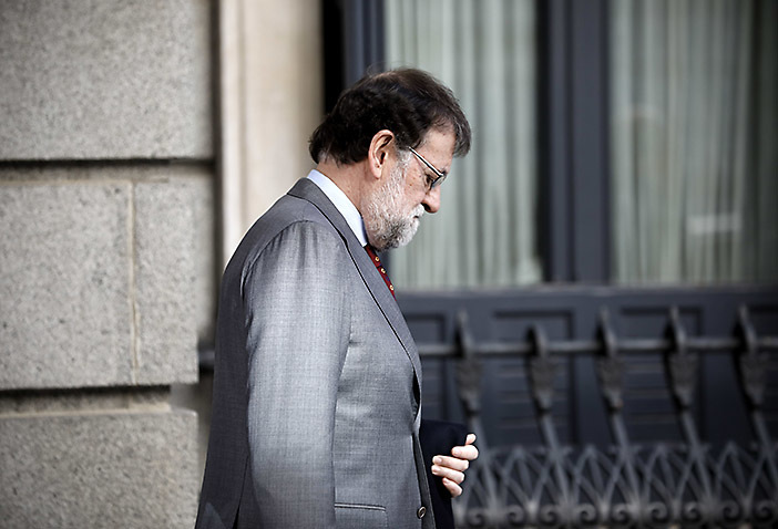 Mariano Rajoy, meditabundo esta semana en el Congreso.