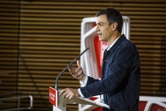 El secretario general del PSOE, Pedro Snchez, en un acto en Madrid