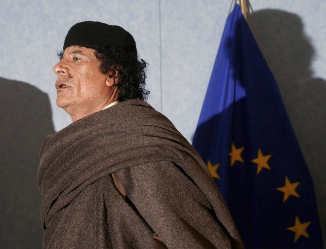Muamar el Gadafi.