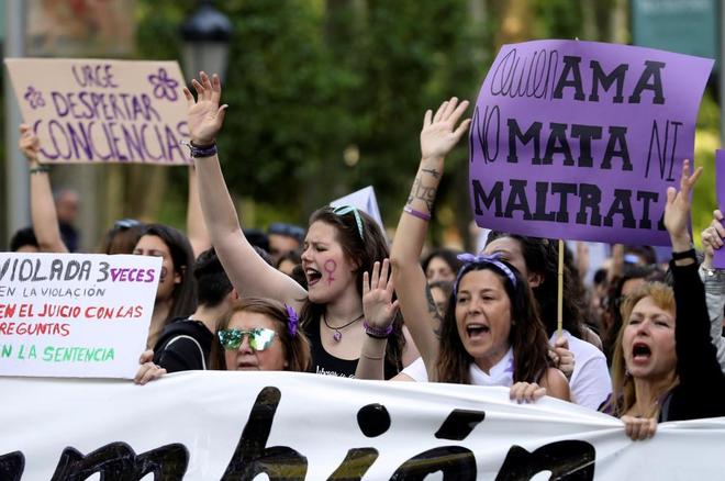 Manifestacin feminista en Madrid por la sentencia del caso de La...