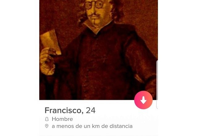 Perfil de Francisco de Quevedo en Tinder.
