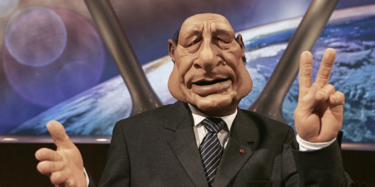 El mueco de Jacques Chirac en el programa &apos;Guioles&apos;.