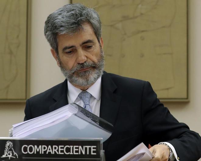 El presidente del Consejo General del Poder Judicial, Carlos Lesmes
