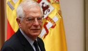 Josep Borrell, antes de comparecer en la Comisin de Exteriores del...