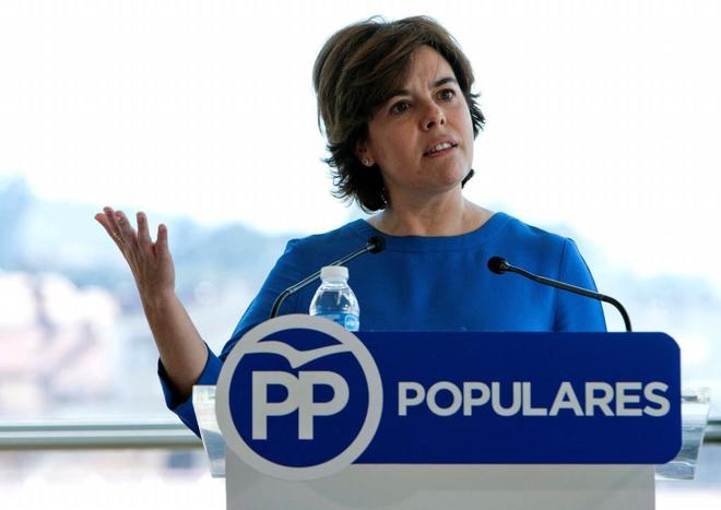 La candidata a presidir el PP, Soraya Senz de Santamara
