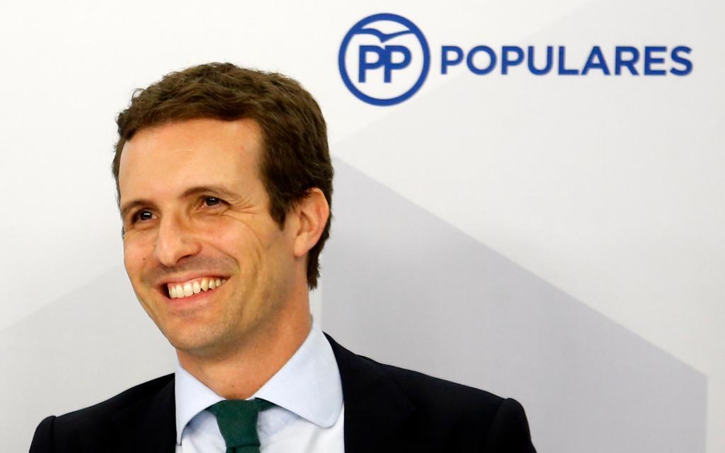 El presidente del PP, Pablo Casado.
