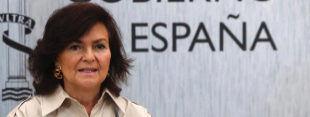 La vicepresidenta del Gobierno, Carmen Calvo