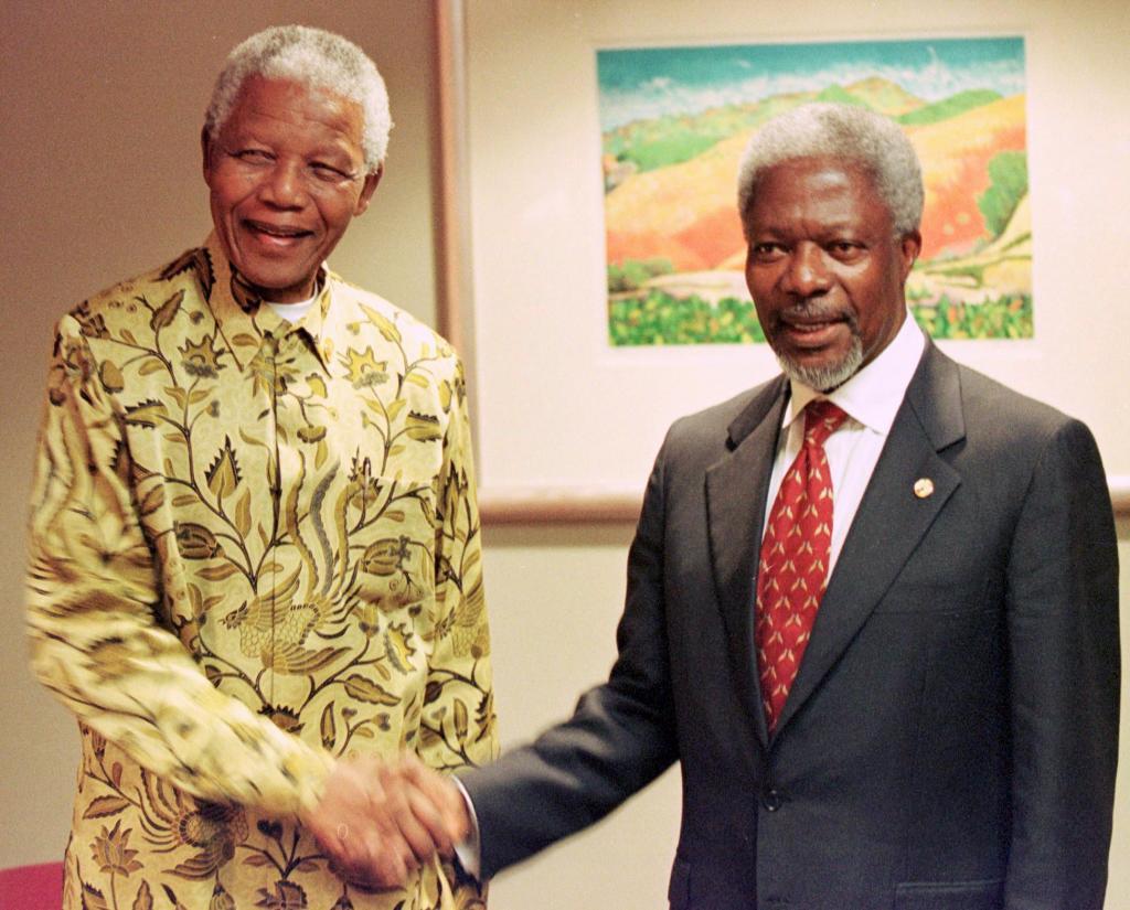Kofi Annan siempre admir la figura de Nelson Mandela. En sus...