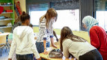 Alumnas en un aula de un centro de Formacin Profesional de la...