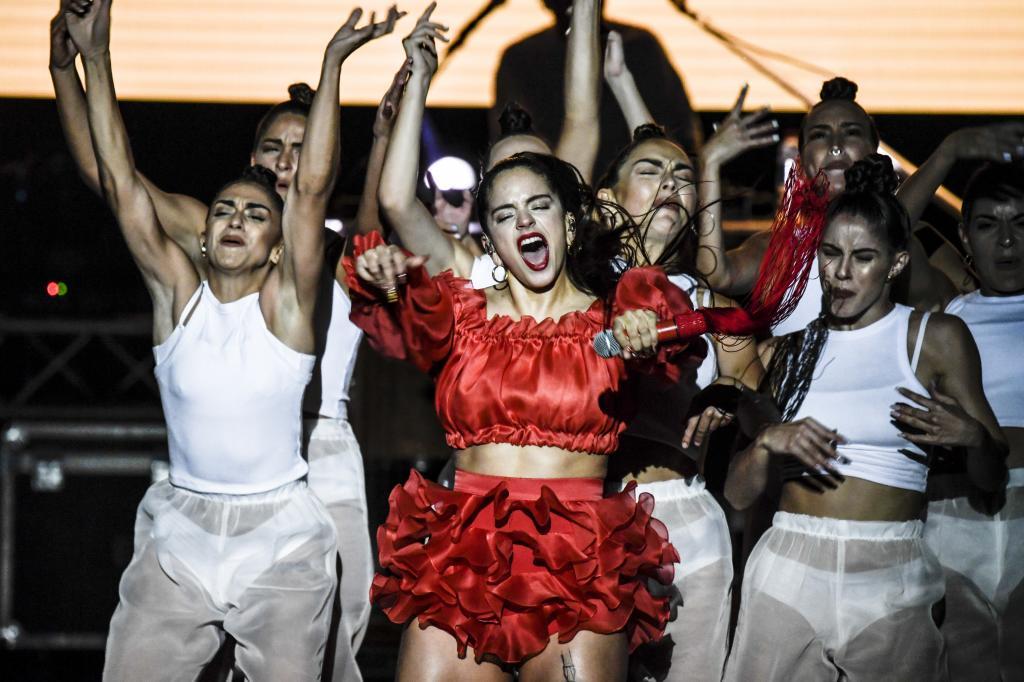 Rosala durante su actuacin en el Festival Starlite de Marbella