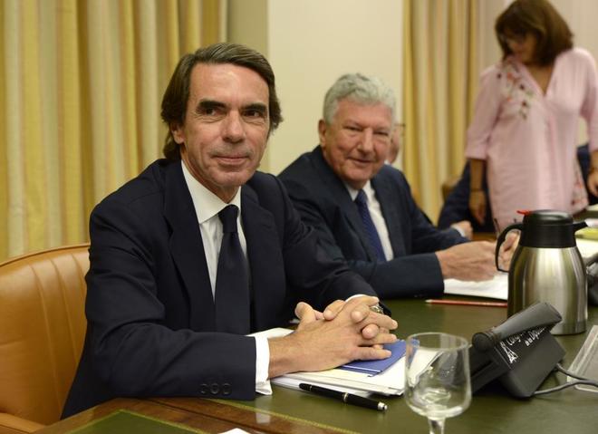 El ex presidente del Gobierno Jos Mara Aznar comparece en la...