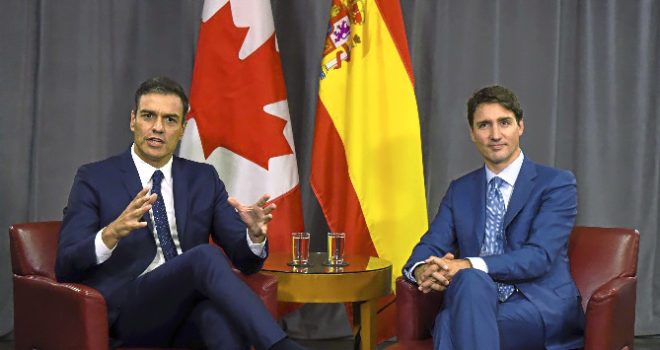 El presidente del Gobierno, Pedro Snchez, y el primer ministro...
