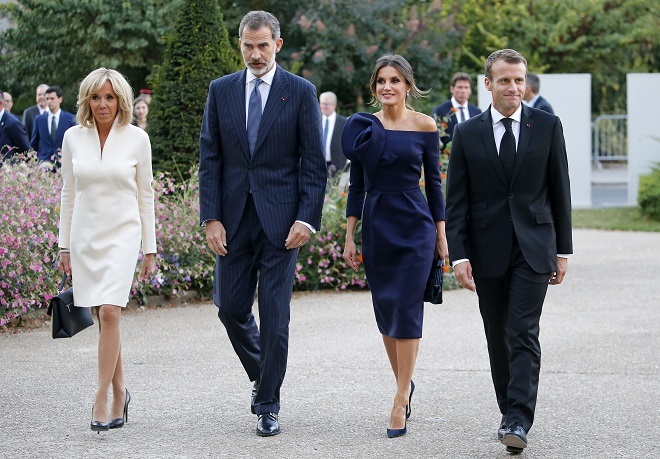Brigitte Macron, los Reyes de Espaa y Emmanuel Macron