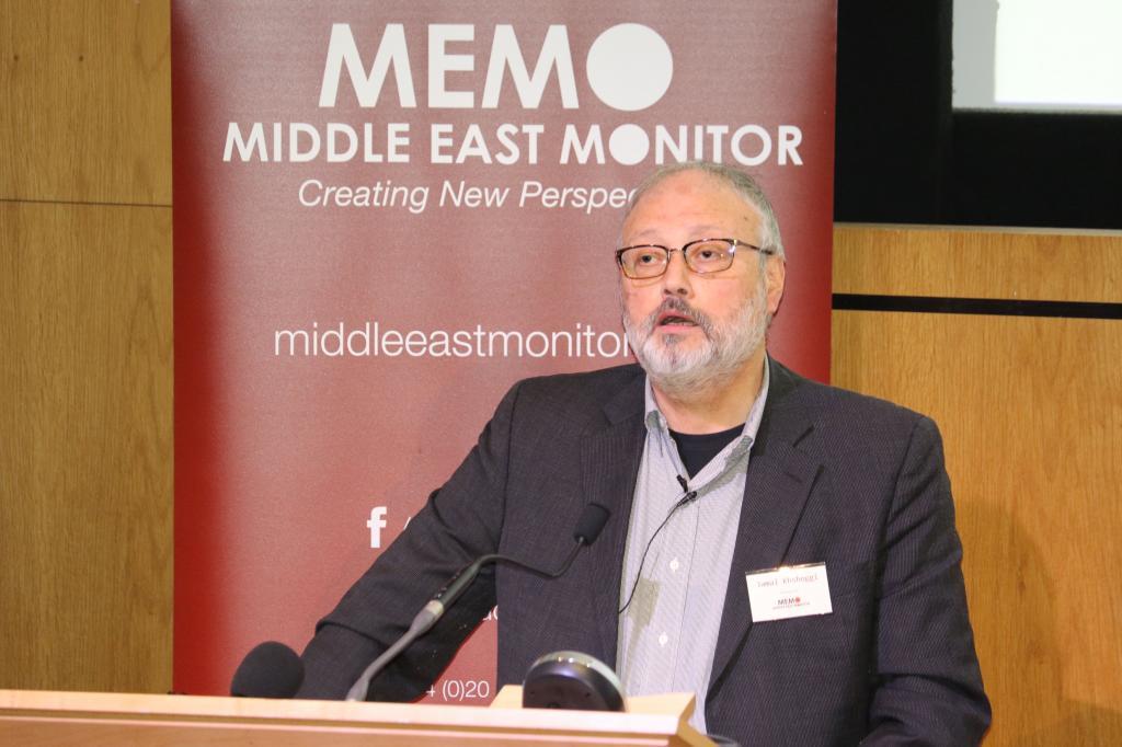 Yamal Khashoggi durante la conferencia que imparti en Londres sobre Oriente Prximo, tres das antes de desaparecer.