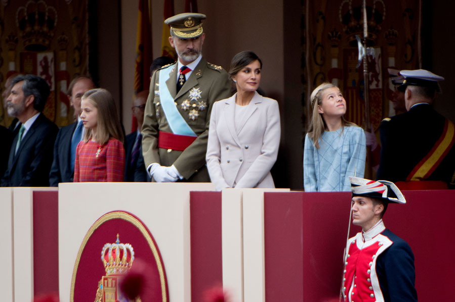 La Reina Letizia, el Rey Felipe, la Princesa Leonor y la infanta...