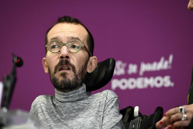 El secretario de Organizacin de Podemos, Pablo Echenique, en la...
