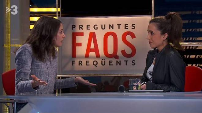 Ins Arrimadas, durante una entrevista en TV3.