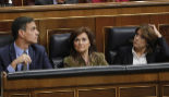 Pedro Snchez, Carmen Calvo, Dolores Delgado y diputados socialistas...