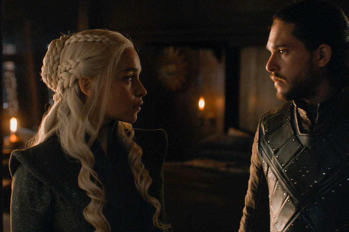 Daenerys y Jon Snow en una escena de Juego de Tronos