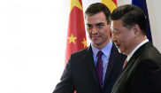 Pedro Snchez, con Xi Jinping en Moncloa este mircoles.