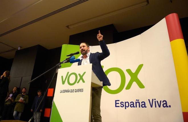 El lder de Vox, Santiago Abascal.